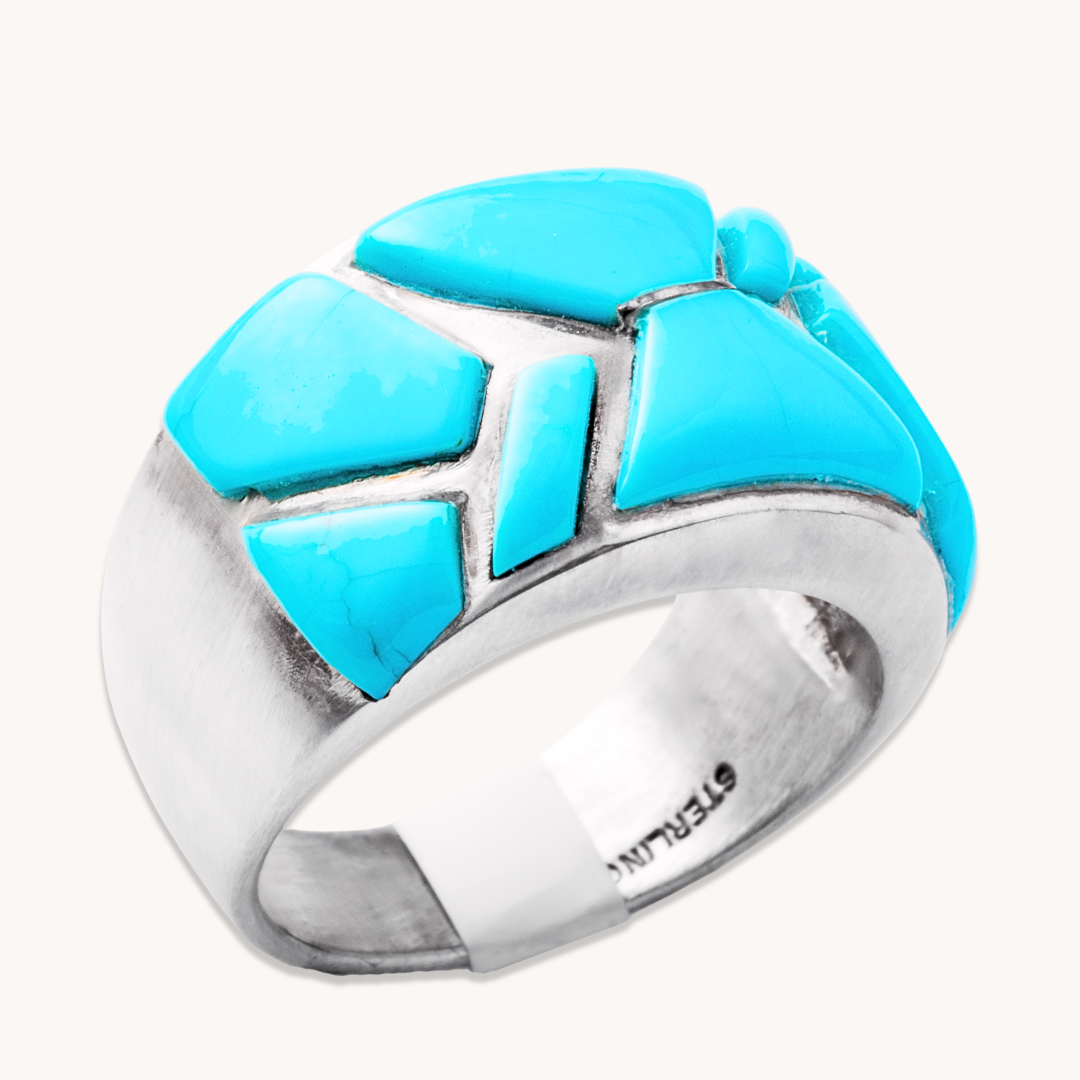 Turquoise Channel Inlay Ring