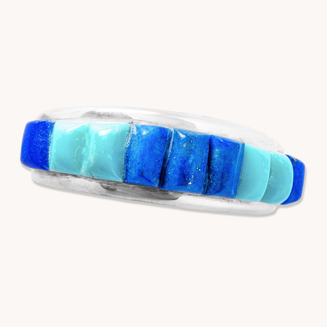 Lapis & Turquoise Inlay Ring
