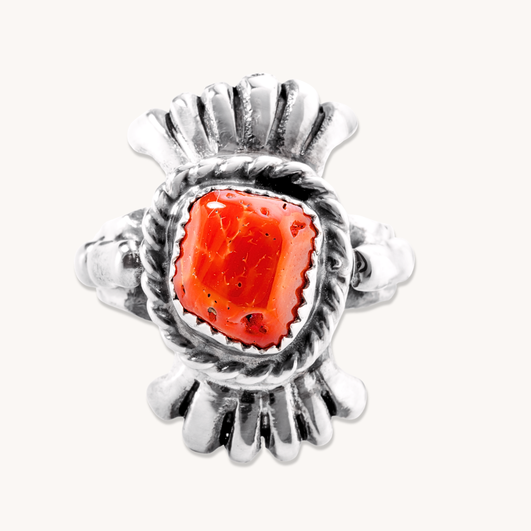 Cast Coral Ring