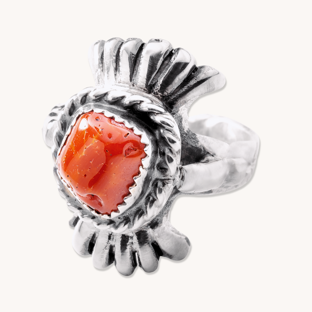 Cast Coral Ring