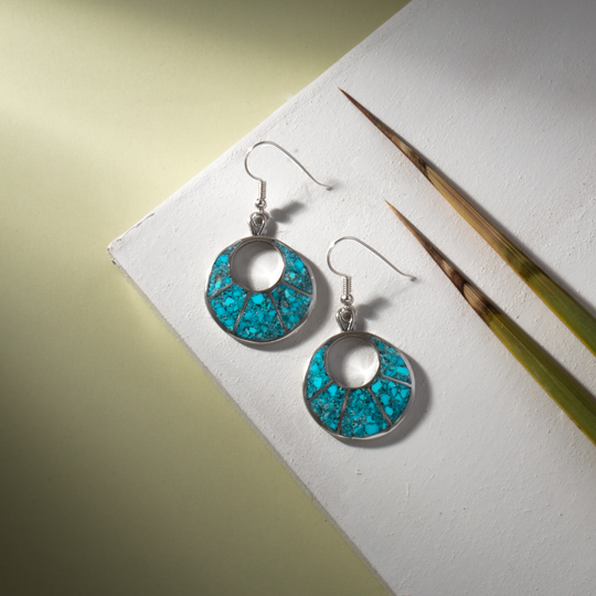 Radiante: Lunar Eclipse Turquoise Earrings