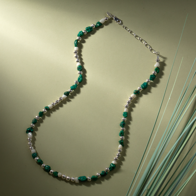 Bead Maiden: Turquoise Clover Necklace