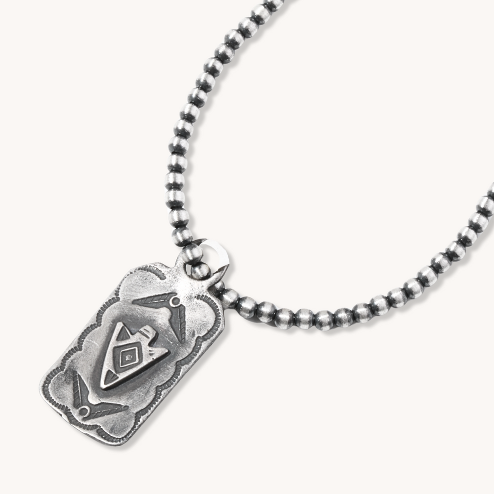 Arrowhead Silver Overlay Pendant