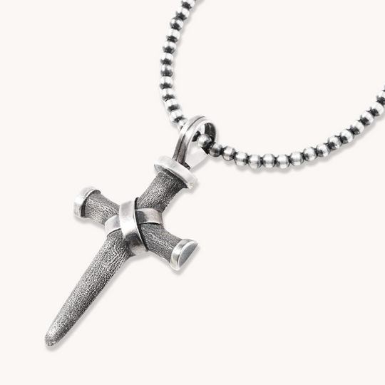 Cast Sterling Silver Cross Pendant