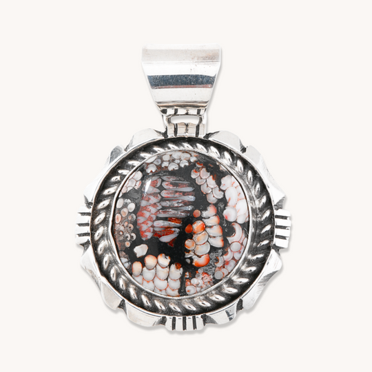 Fossilized Fish Scale Pendants