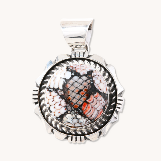 Fossilized Fish Scale Pendants