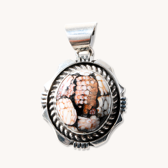 Fossilized Fish Scale Pendant