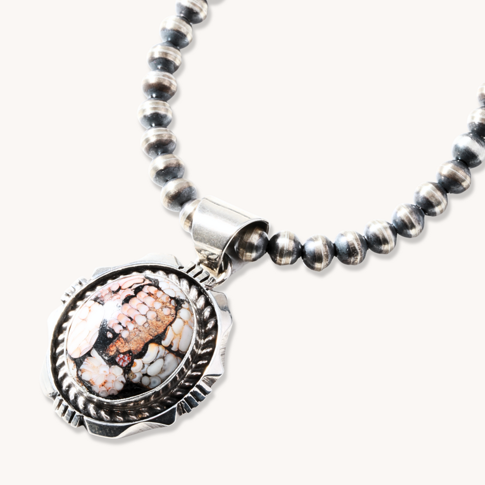 Fossilized Fish Scale Pendant