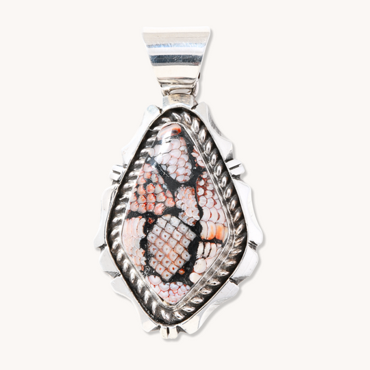 Fossilized Fish Scale Pendants