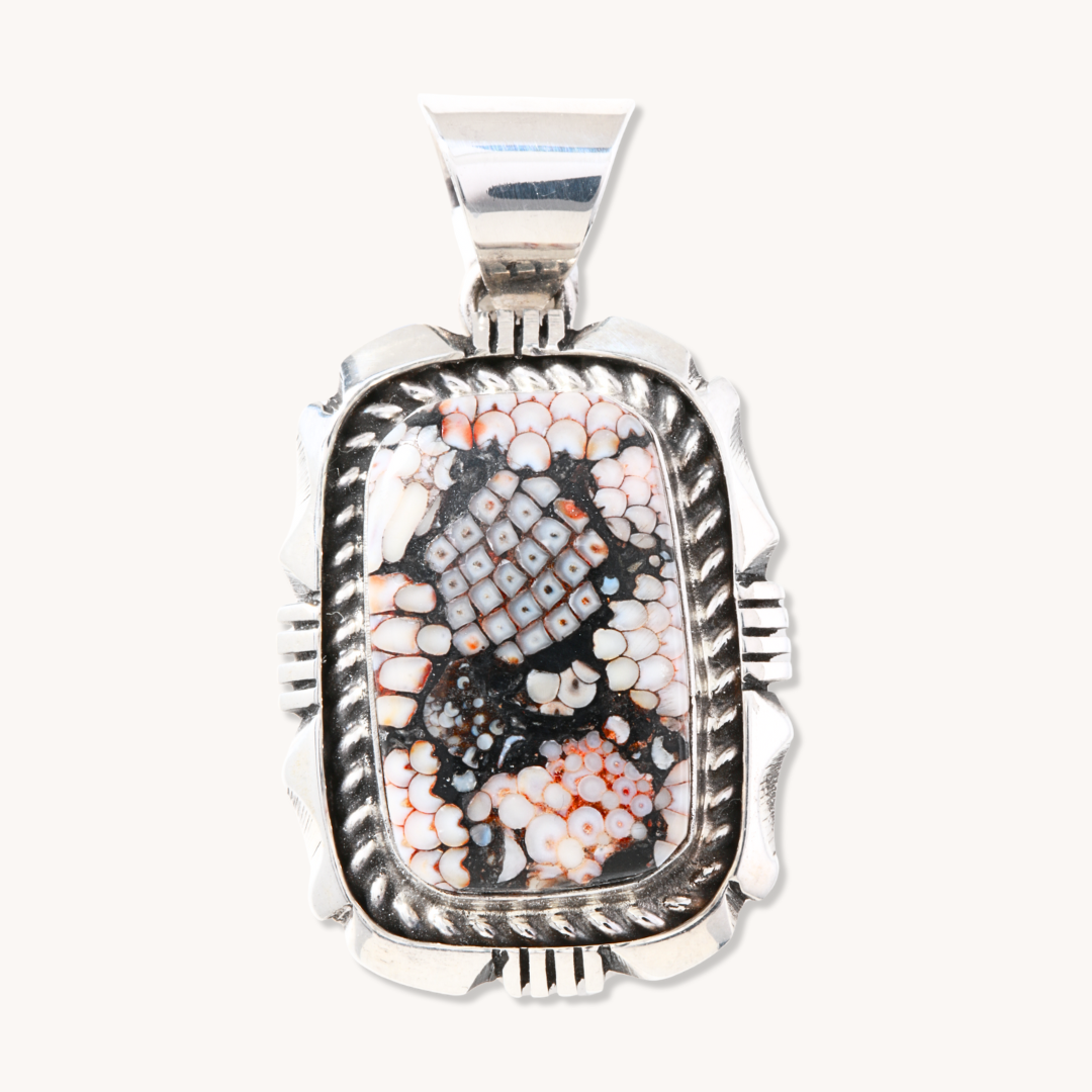 Fossilized Fish Scale Pendants