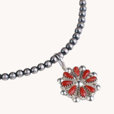 Dainty coral pendant