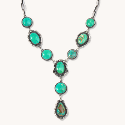Turquoise Y Necklace