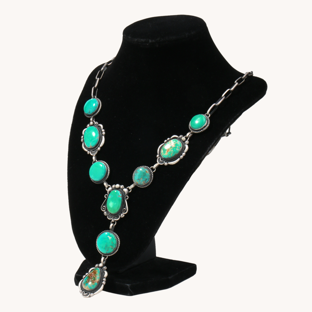 Turquoise Y Necklace