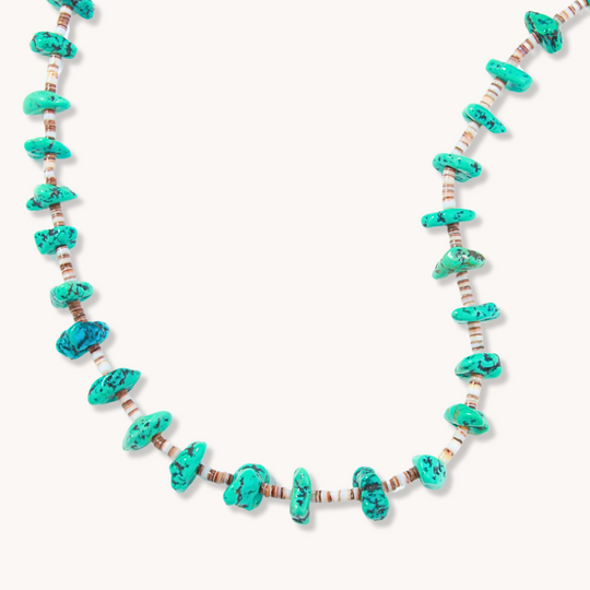 Turquoise Nugget and Classic Heishe Necklaces