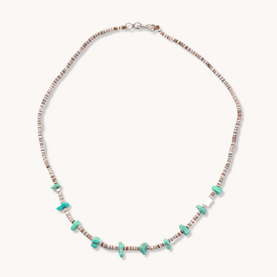 Turquoise and Heishe Beads Necklace