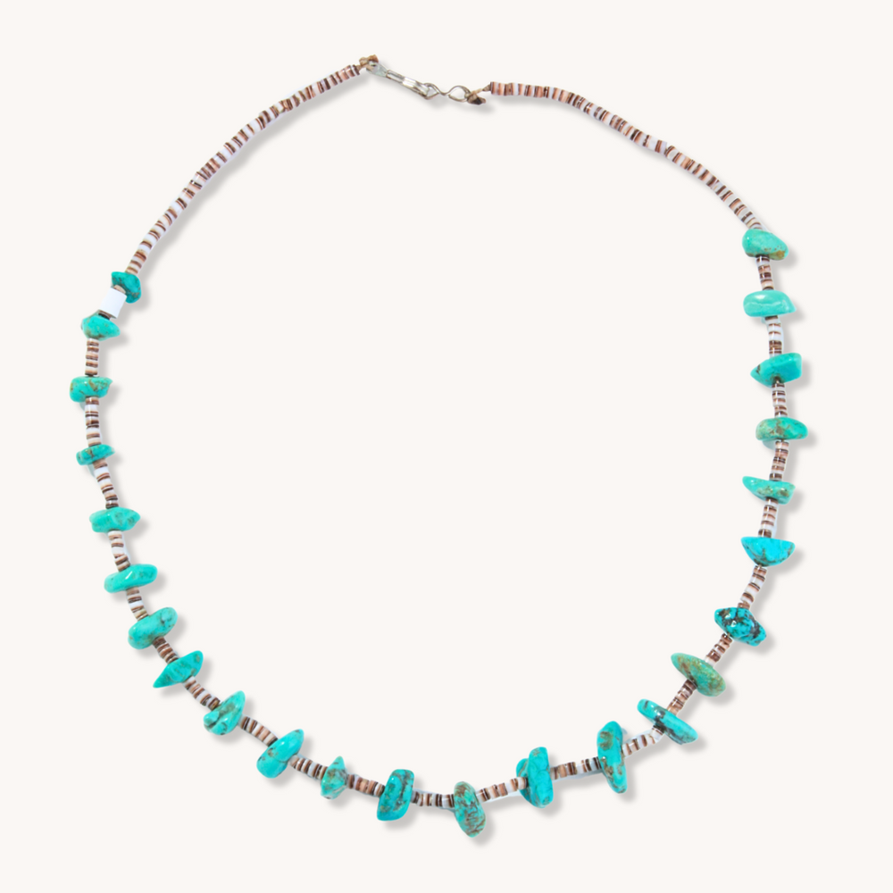 Turquoise Nugget and Classic Heishe Necklaces
