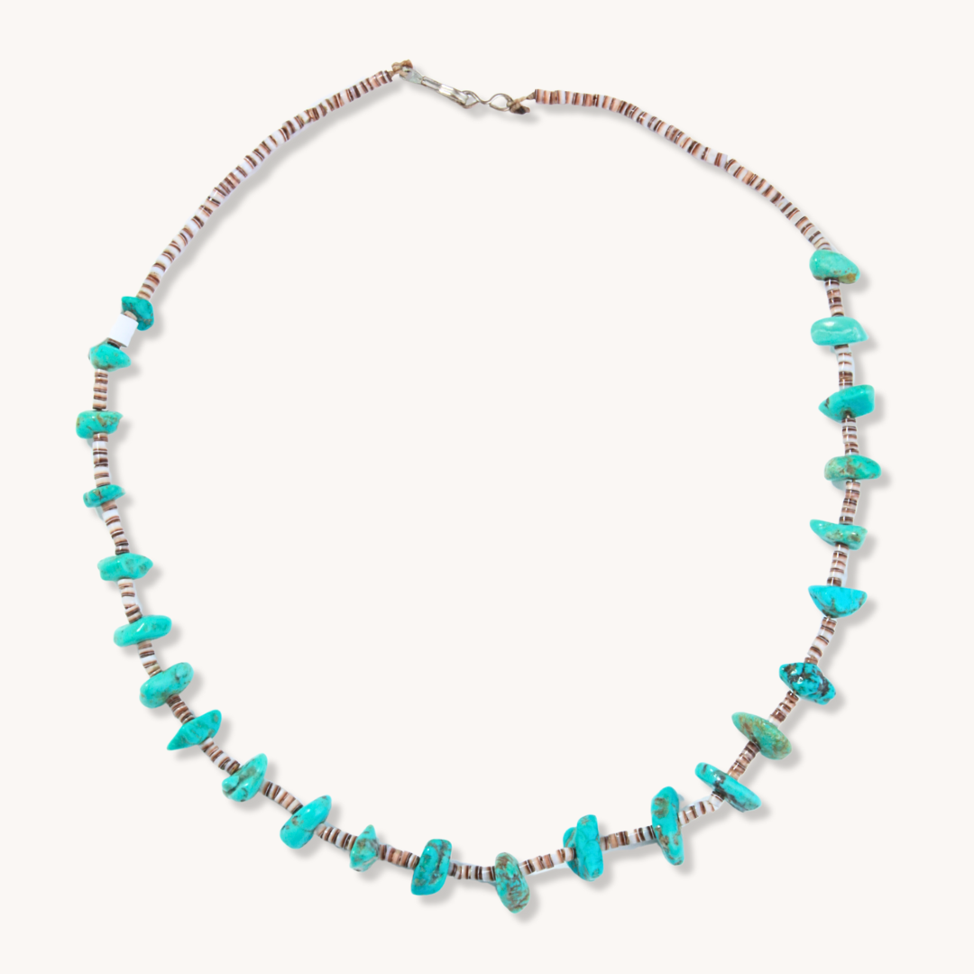 Turquoise Nugget and Classic Heishe Necklaces