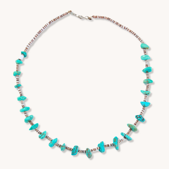 Turquoise Nugget and Classic Heishe Necklaces