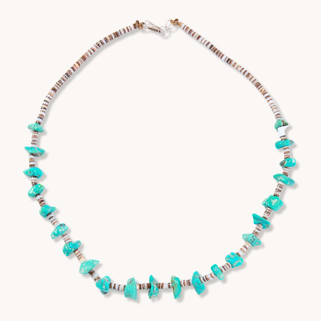 Turquoise Nugget and Classic Heishe Necklaces