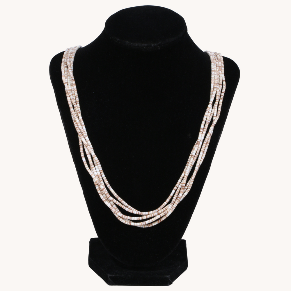 5-Strand Heishe Beads Necklace