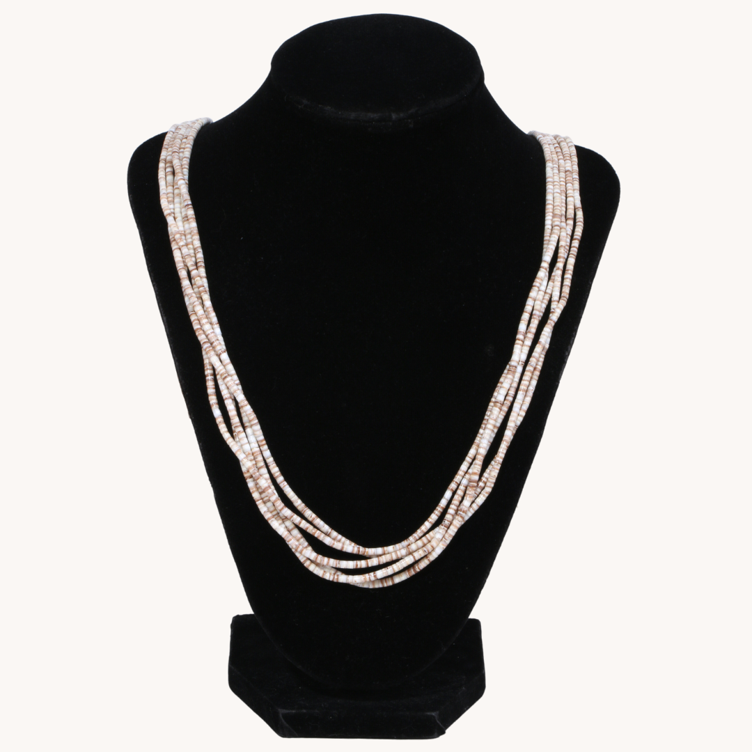 5-Strand Heishe Beads Necklace