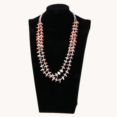 2-Strand Shell Heishe Necklace