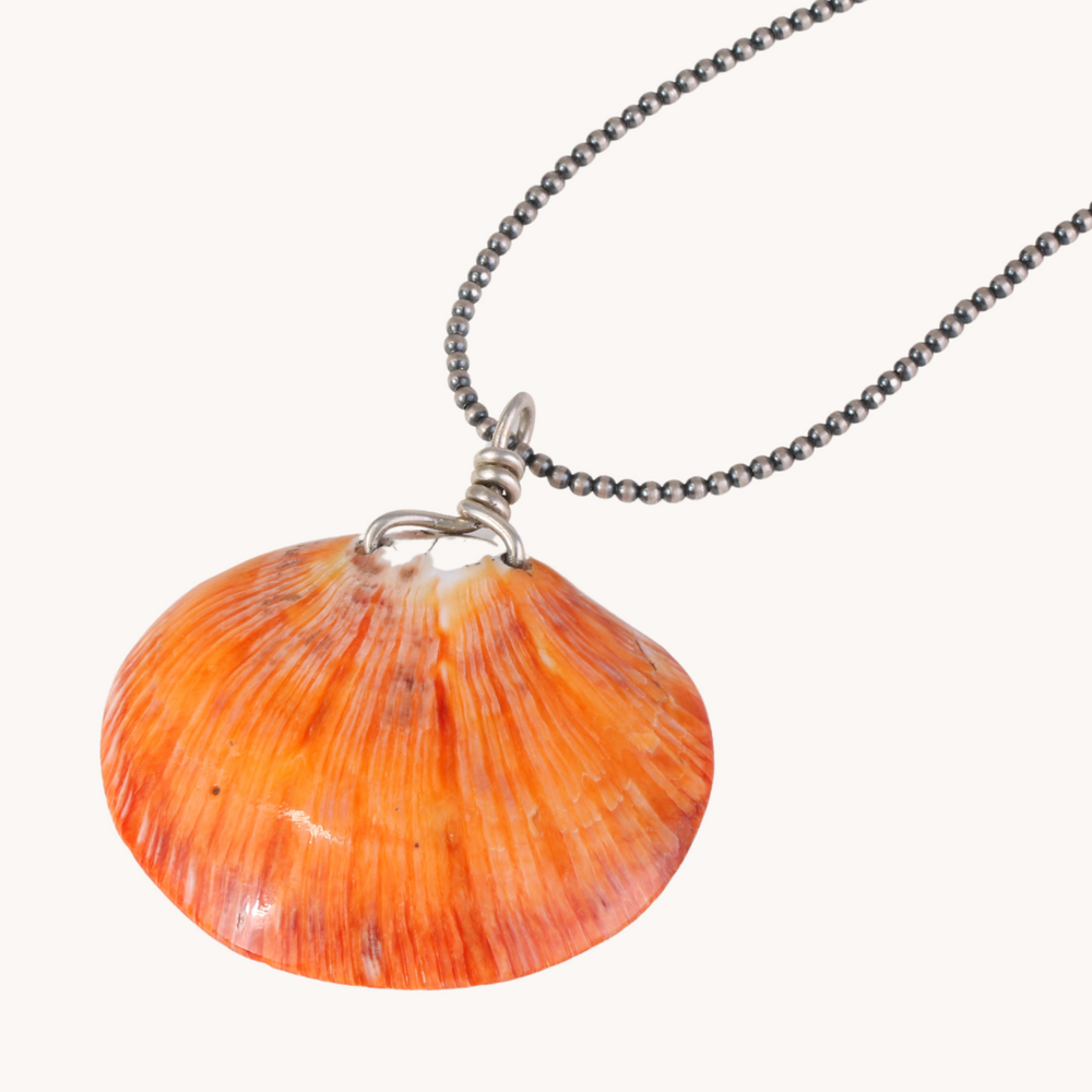 Big Orange Spiny Oyster Pendant