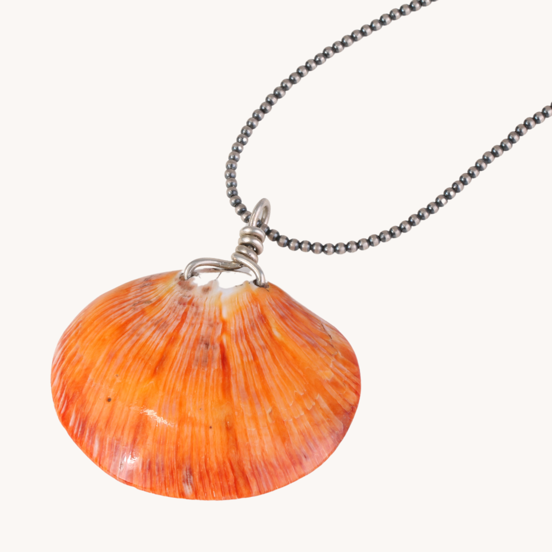 Big Orange Spiny Oyster Pendant