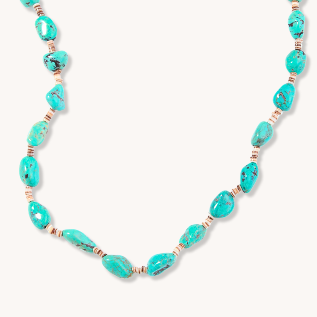 Turquoise Nugget and Classic Heishe Necklaces