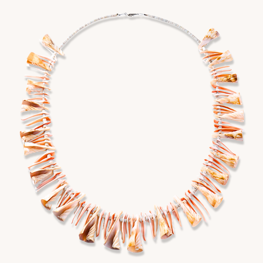 Statement Heishe and Shell Beads Necklace