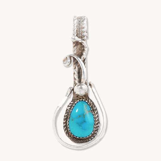 Turquoise Filigree Pendant