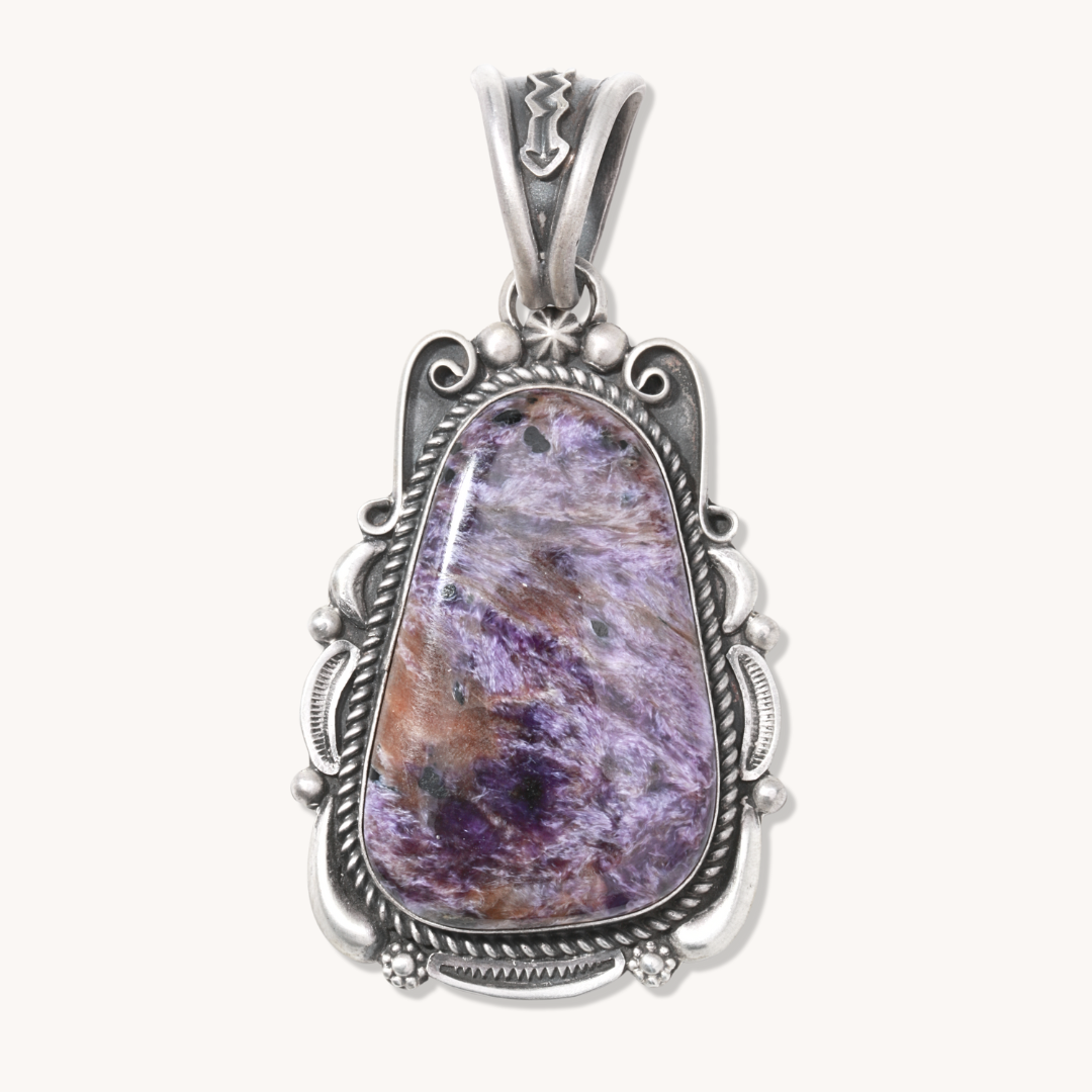 Charoite Statement Pendant