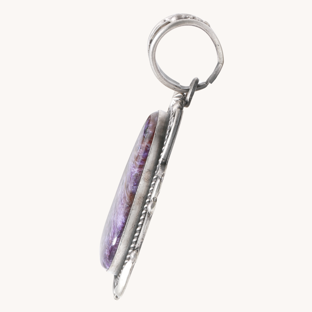 Charoite Statement Pendant