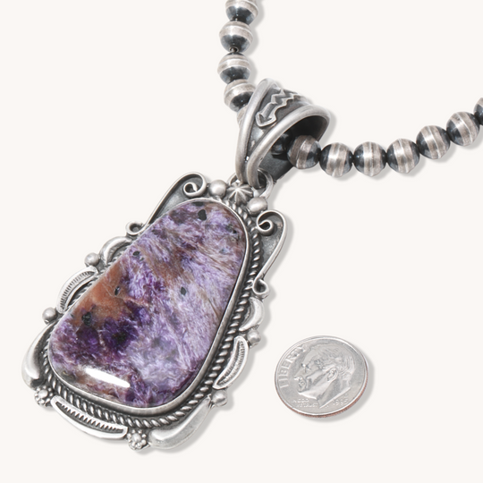 Charoite Statement Pendant