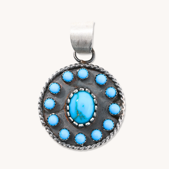 Turquoise Cluster Pendant