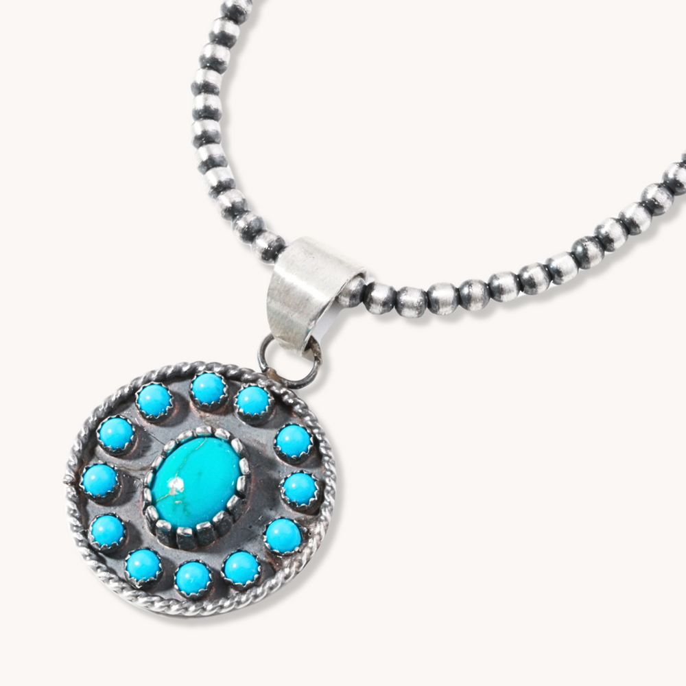 Turquoise Cluster Pendant