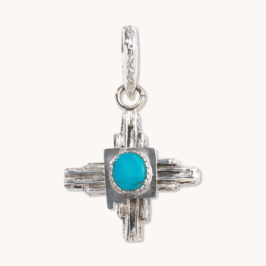 New Mexico Zia Pendant with Turquoise