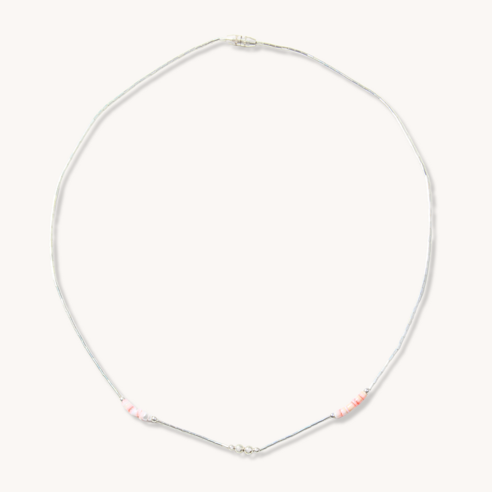 Liquid Silver Necklace Set