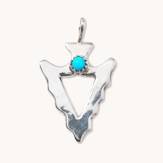 Turquoise Arrowhead Pendant