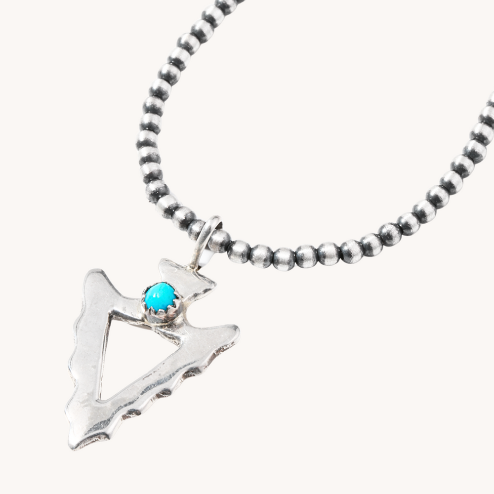 Turquoise Arrowhead Pendant