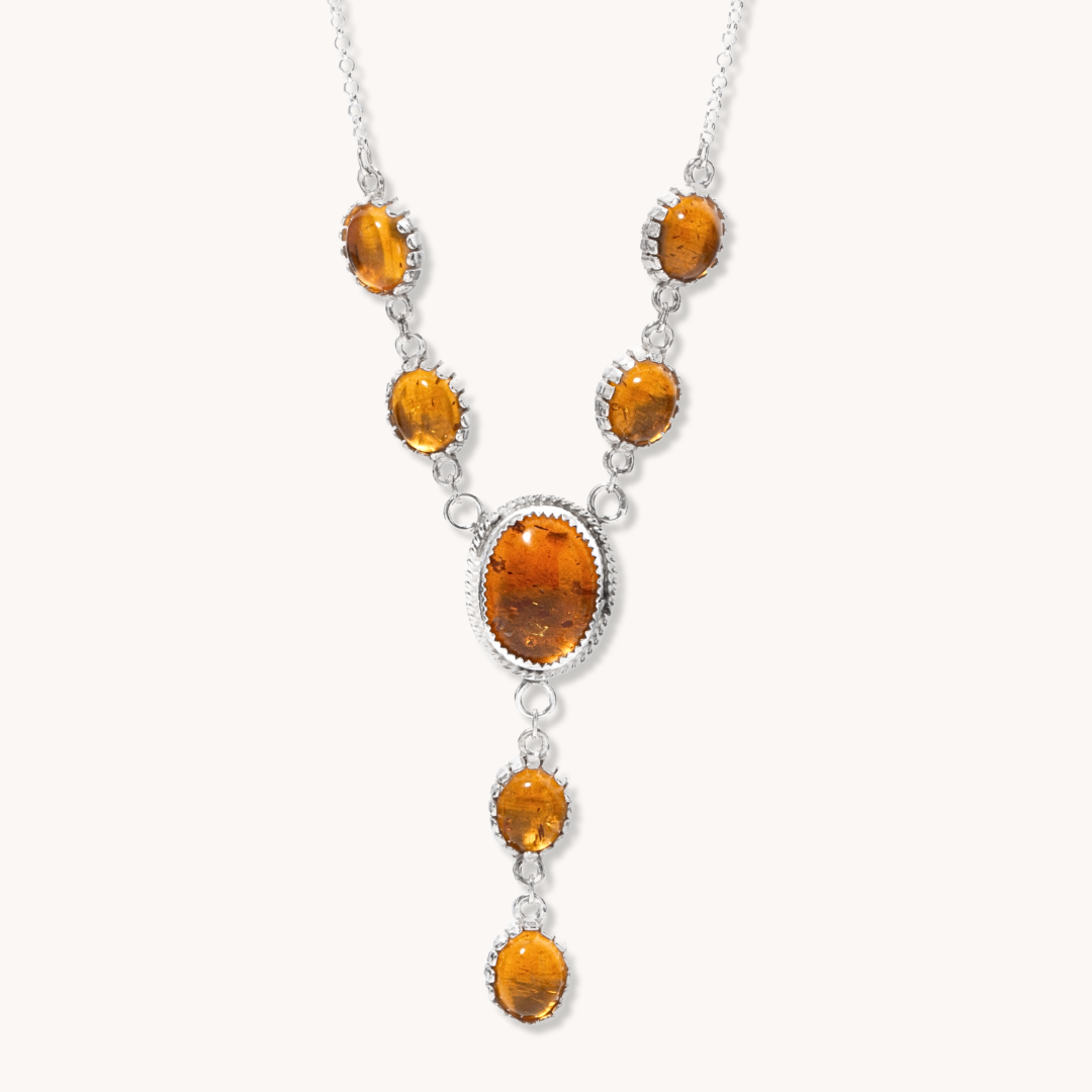 Amber Y-Necklace