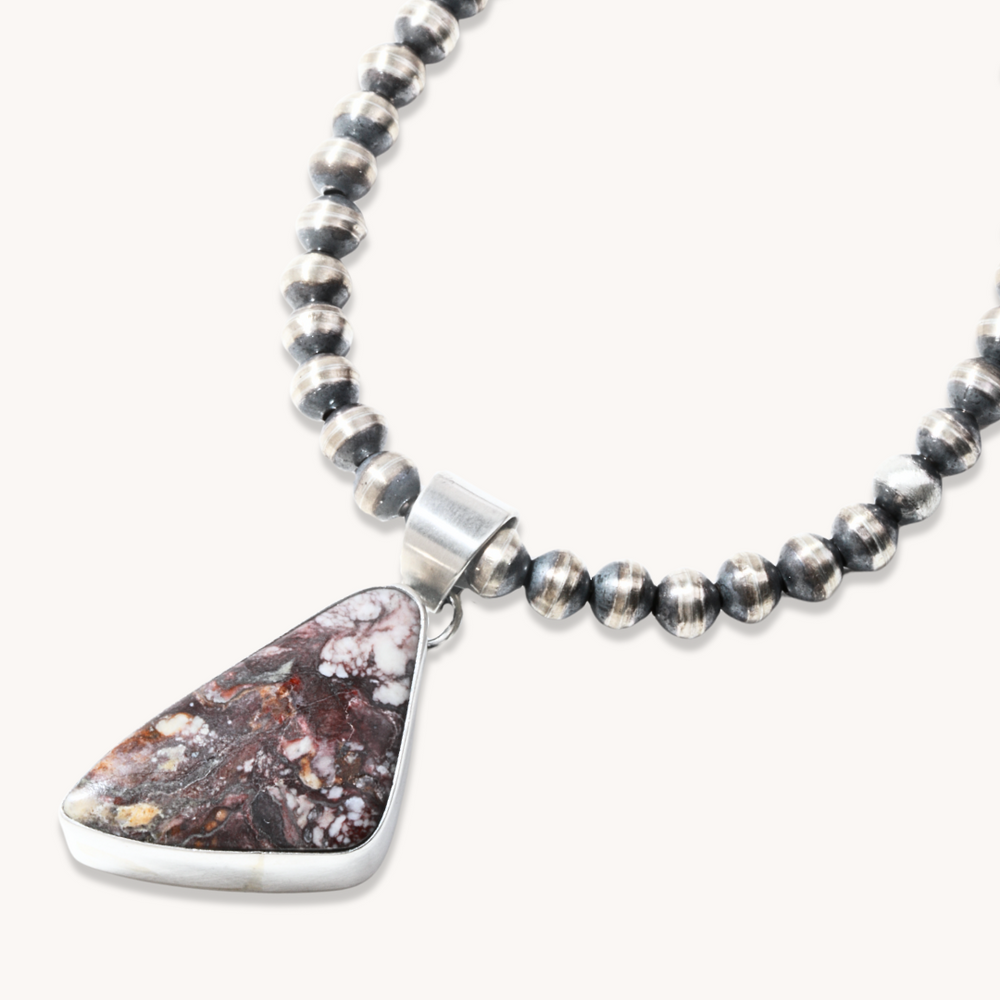 Simple Wild Horse Magnesite Pendant