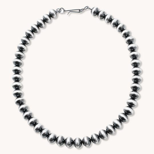 Handmade Navajo Pearls Necklace (1/2" Beads)