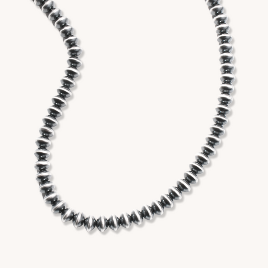 Handmade Navajo Pearls Necklace (5/16" Beads)