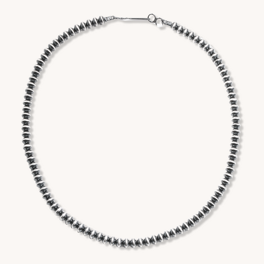 Handmade Navajo Pearls Necklace (5/16" Beads)