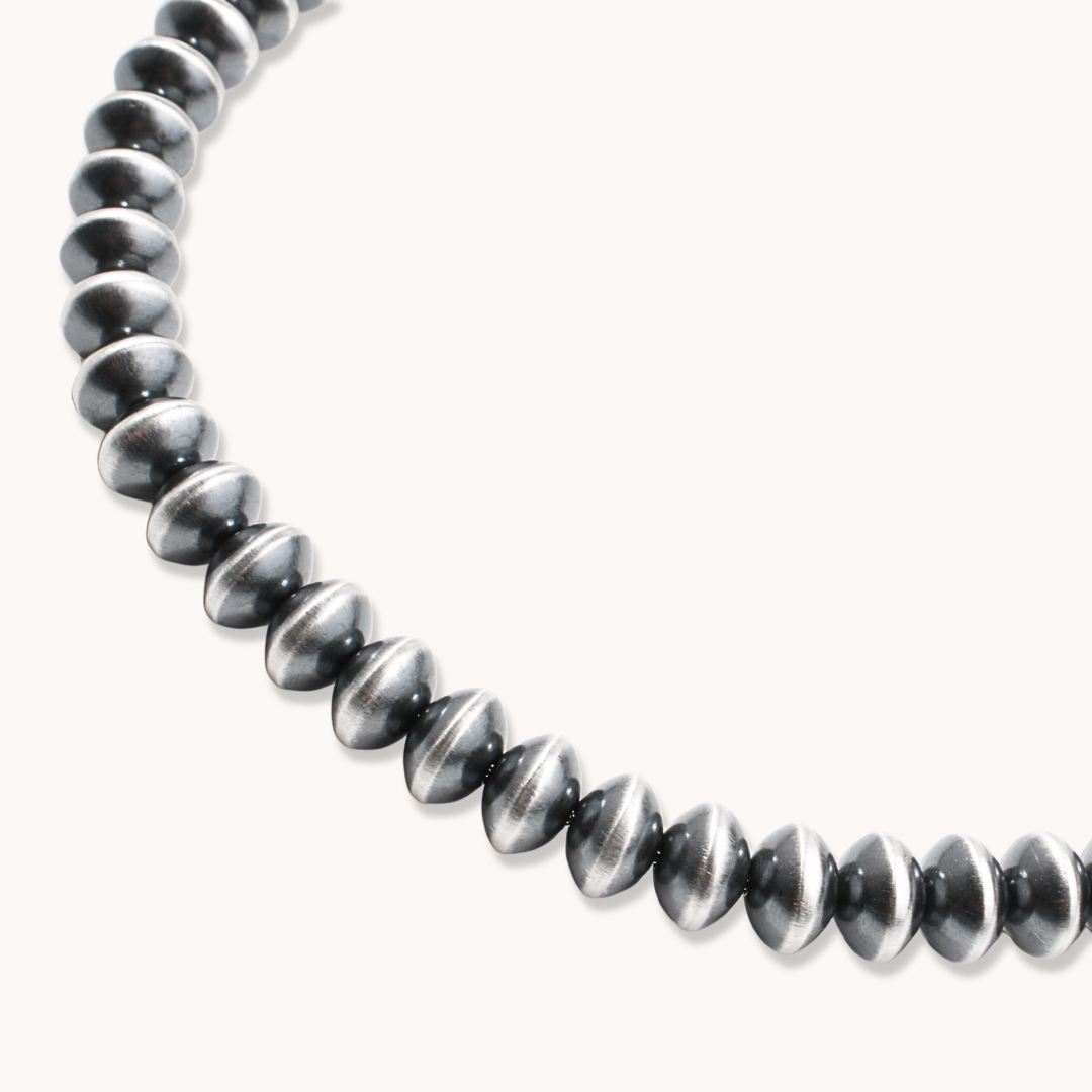 Handmade Navajo Pearls Necklace (5/16" Beads)