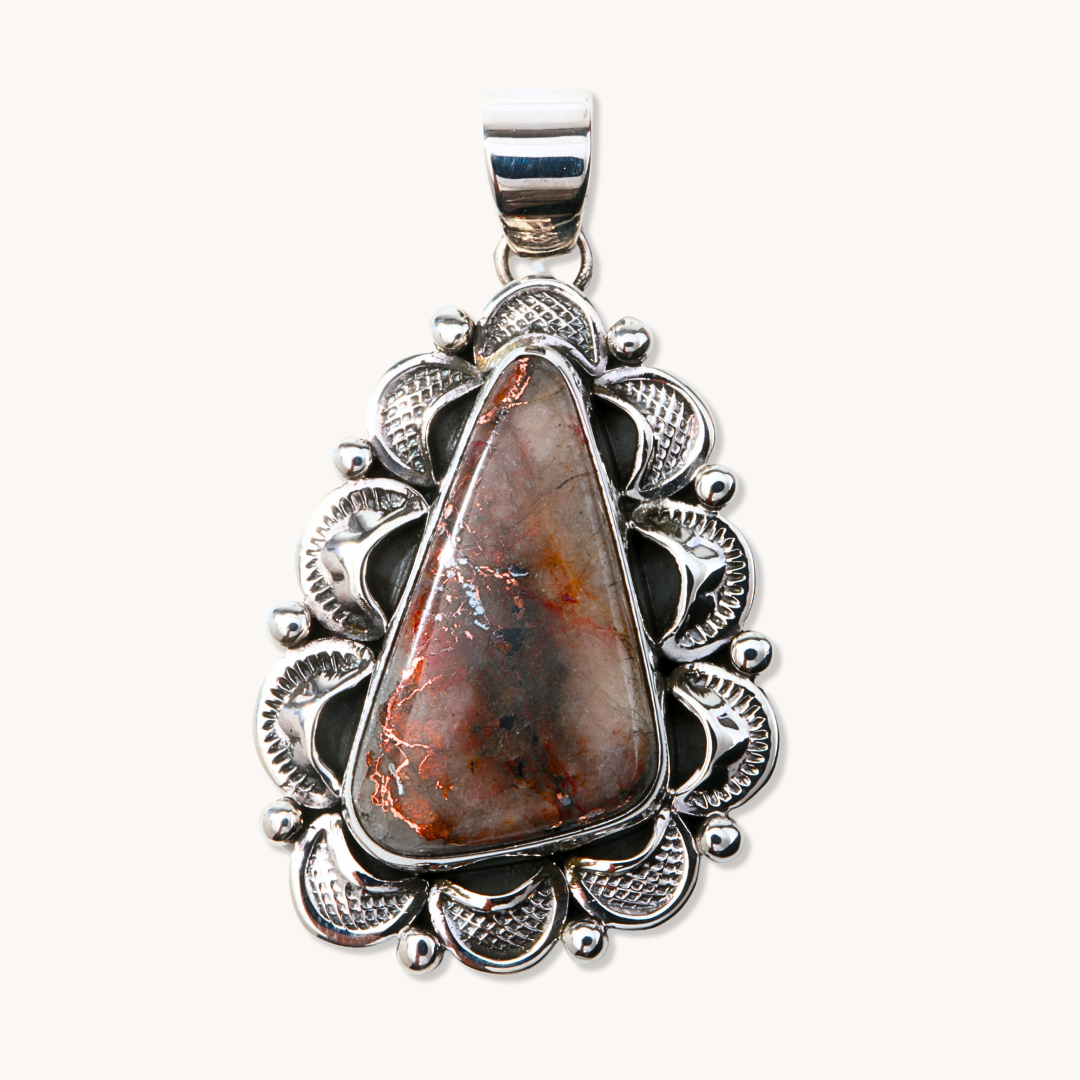 Copper-Infused Agate Pendants