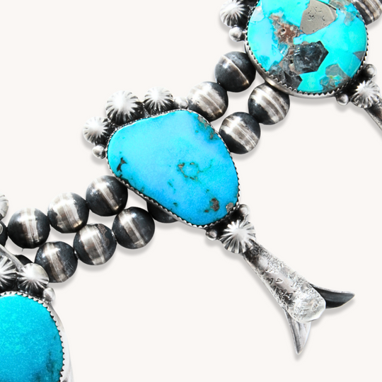 Turquoise Squash Blossom Necklace