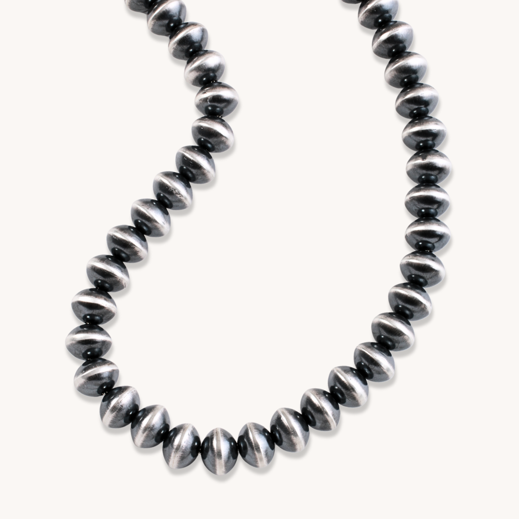 Handmade Navajo Pearls Necklaces in Sterling Silver – T.Skies Jewelry