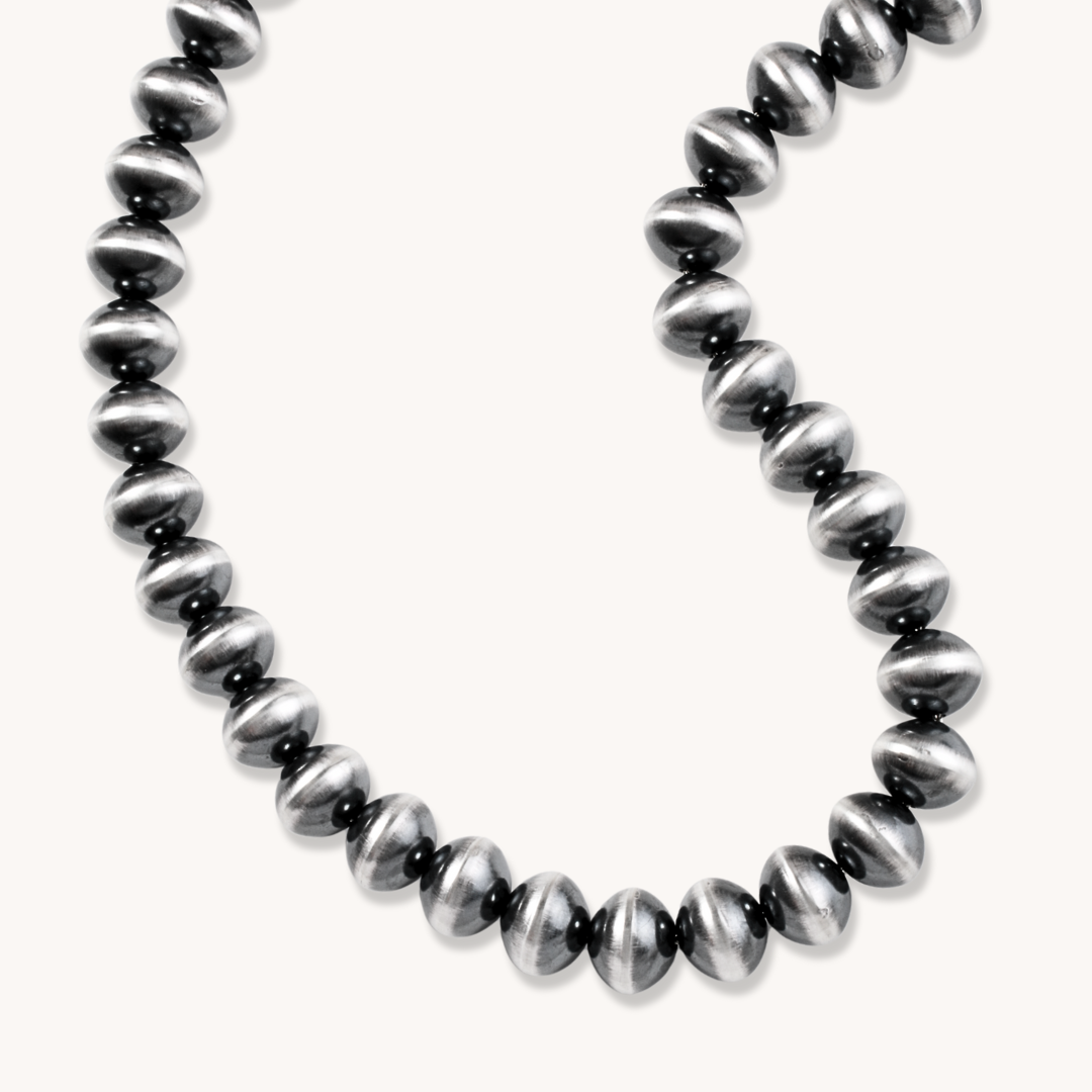 Handmade Navajo Pearls Necklaces in Sterling Silver – T.Skies Jewelry